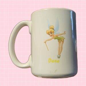 Disney Tinker Bell Personalized White Ceramic Mug "Dana"